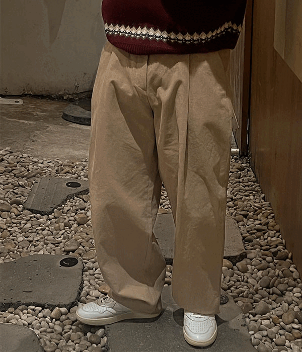 UMEI 딥 원턱 골덴팬츠(3color)